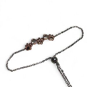 Rose Gold Paw Print Bracelet
